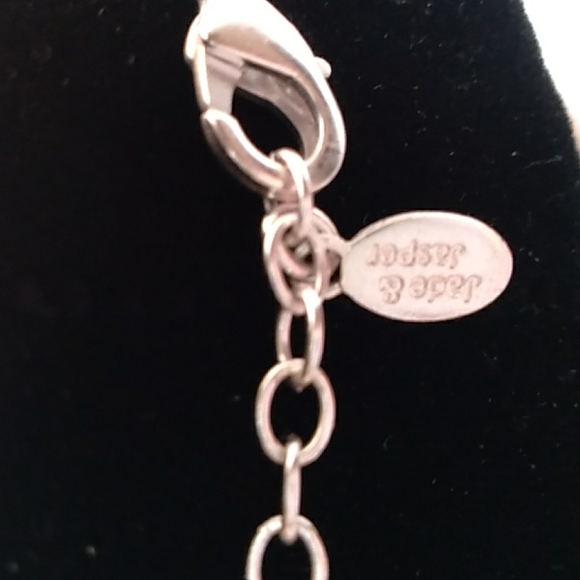 Jade & Jasper 🌺 silver metal adjustable choker. NWOT - Picture 4 of 4